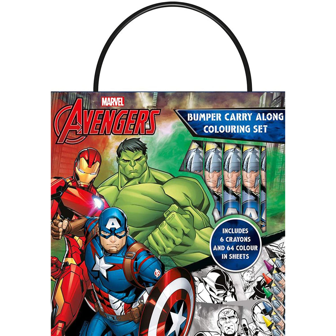 Avengers Bumper Carry Along Colouring Set - Maqio