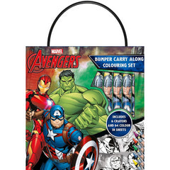 Avengers Bumper Carry Along Colouring Set - Maqio