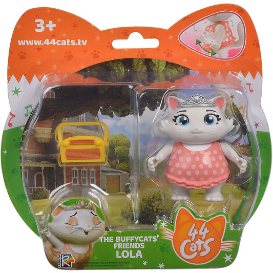 44 Cats Lola & Radio 7cm 3" Tall Figure - Maqio