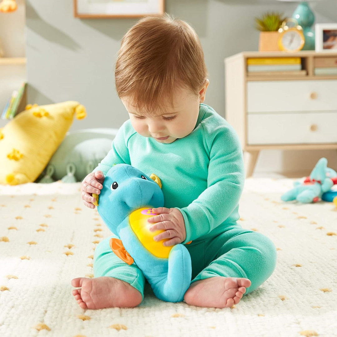Fisher-Price Soothe & Glow Seahorse in Blue - Maqio