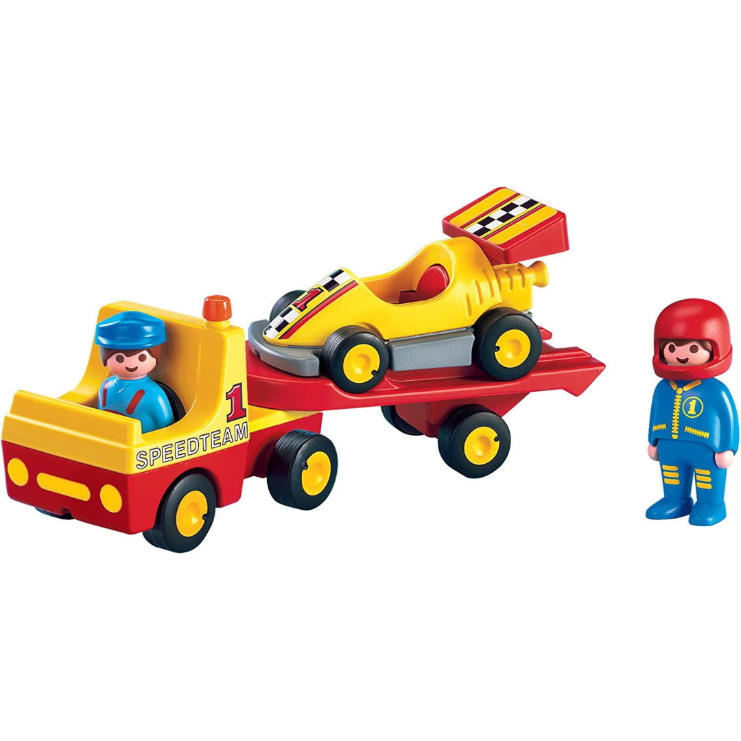 Playmobil 1.2.3 Tow Truck with Race Car