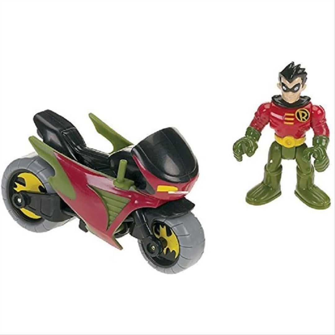 Imaginext Batmobile & Cycle with Batman & Robin Figures - Maqio