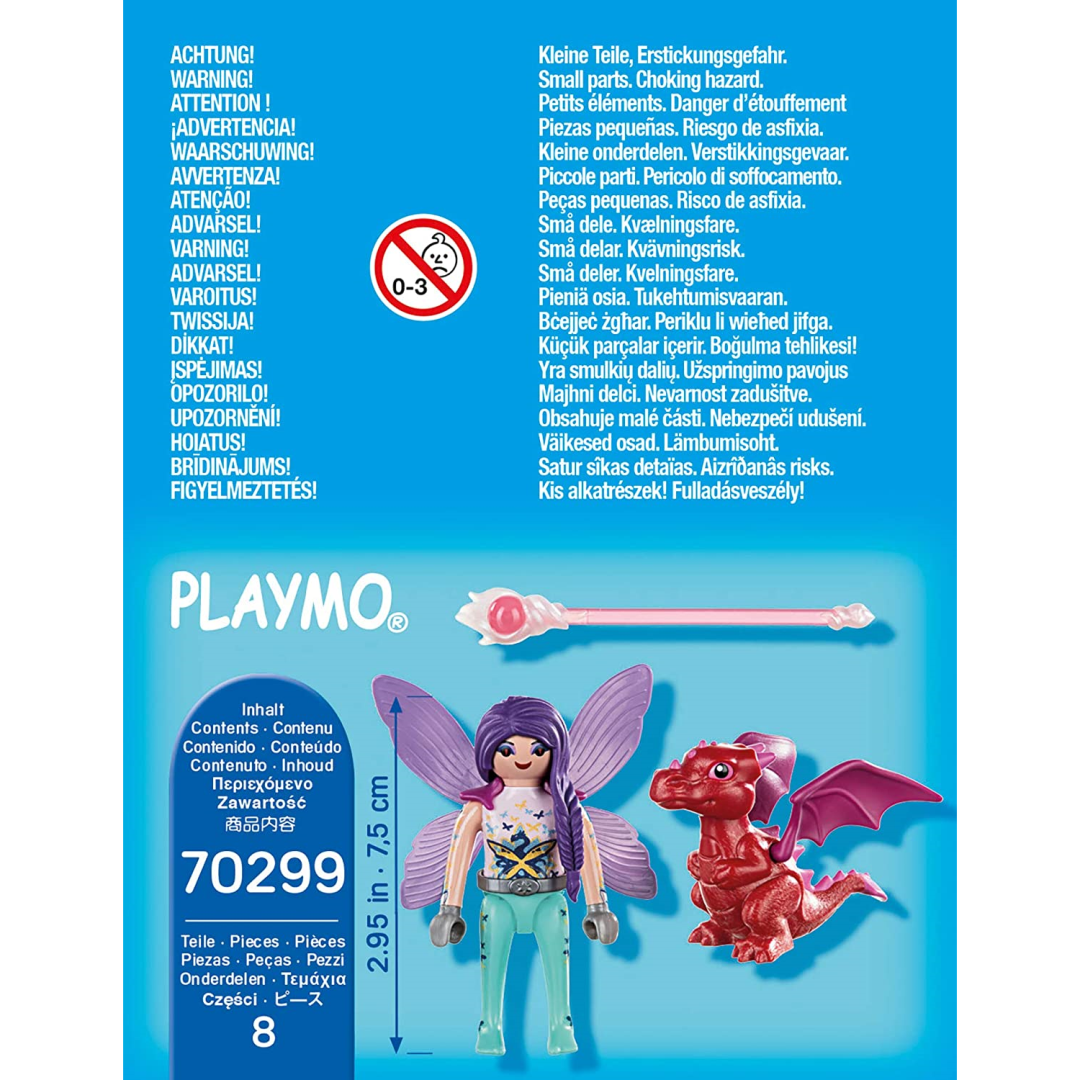 Playmobil 8 Pc Special Fairy with Baby Dragon - Maqio