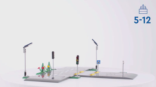 LEGO City Road Plates Building Toys Set With Traffic Lights 60304