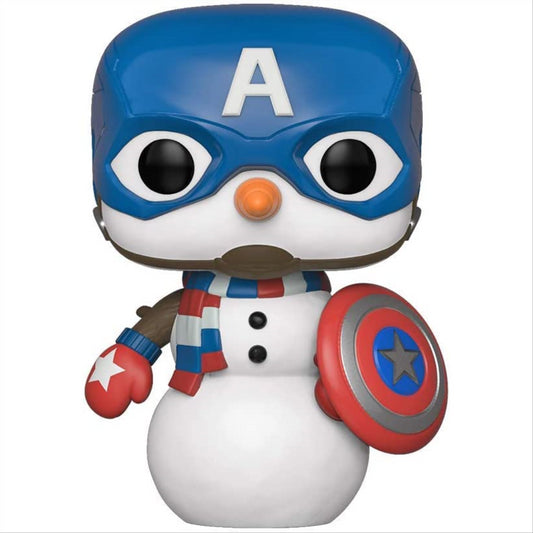 Funko POP 532 Marvel Holiday Captain America Cap Snowman - Maqio