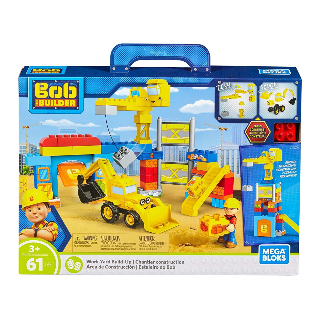 Mattel Mega Blox Bob the Builder FFF24 Work Yard Build-up Construction Toy - Maqio
