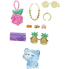 Barbie Extra Fancy Doll Curvy Doll in Floral 2-Piece Gown with Pet Kitten