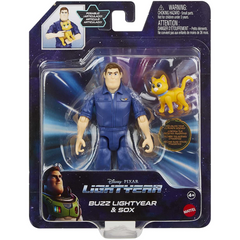 Disney Pixar Lightyear 5-inch Buzz Lightyear Figure and Sox Robot Cat