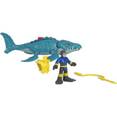 Jurassic World Imaginext Figure Mosasaurus & Diver Fisher-Price