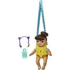 Littles by Baby Alive Carry n Go Squad - Little Nadia Brown Hair Doll