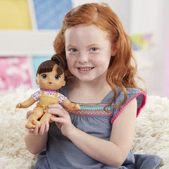 Littles by Baby Alive Carry n Go Squad - Little Nadia Brown Hair Doll