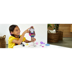 Barbie Leopard Rainbow Hair Doll with Accessories