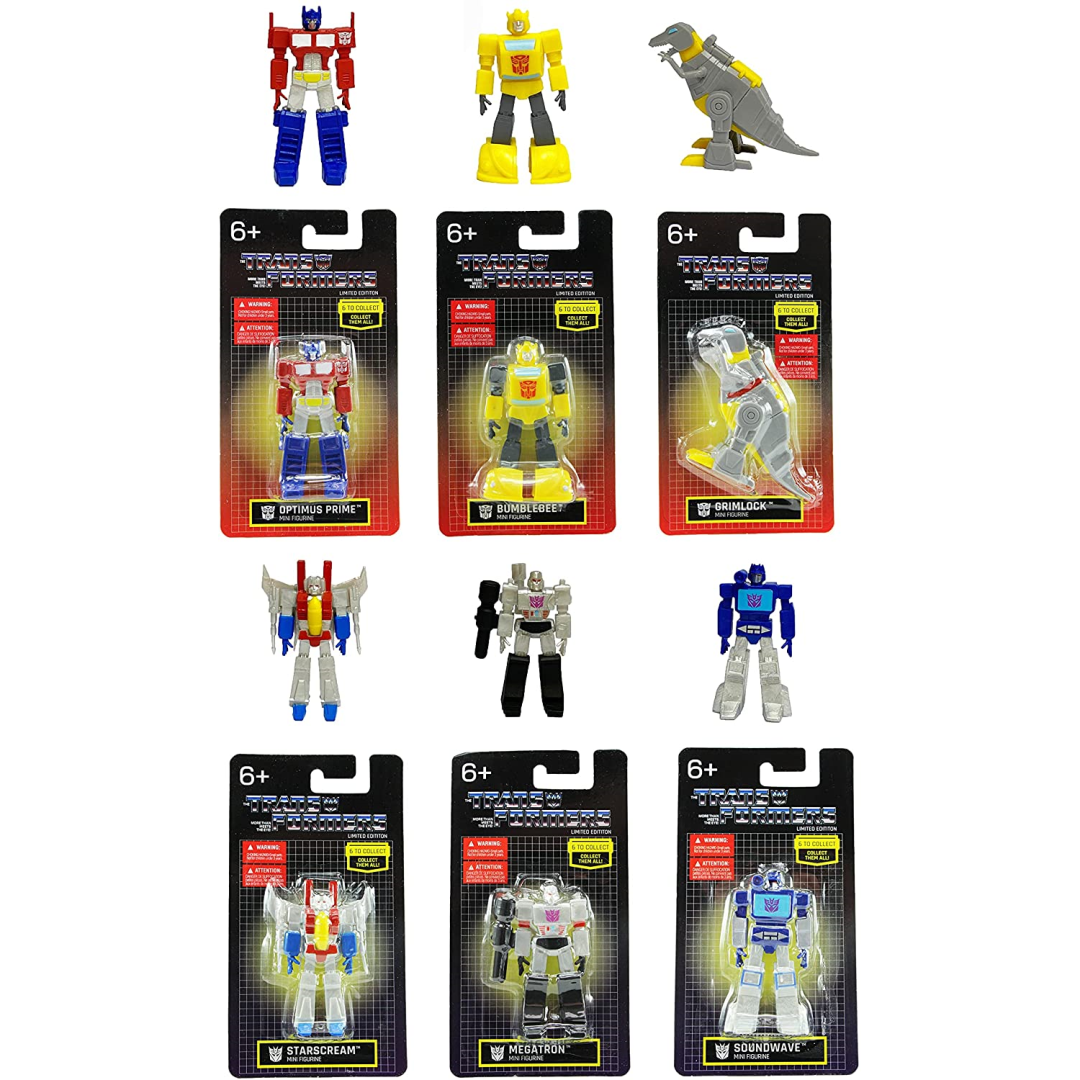 Transformers 2.5" Mini Action Figures Collectible Set of 6 - Maqio