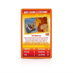 Lion King Top Trumps Card Game - Maqio