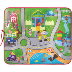 Cocomelon Mega Soft Play Mat Set with 2 Car Vehicles & 4 Traffic Accessories