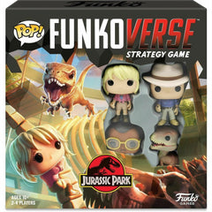Funko POP Funkoverse Jurassic Park 100 Strategy Game Raptor Dr Alan - Maqio