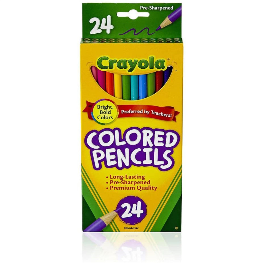 CRAYOLA Half-Length Colouring Pencils - Assorted Colours (Pack of 12) |  Tougher Pencils that Won't Easily Break Under Pressure | Ideal for Kids  Aged