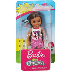 Barbie Club Chelsea Brunette with Puppy Top Doll