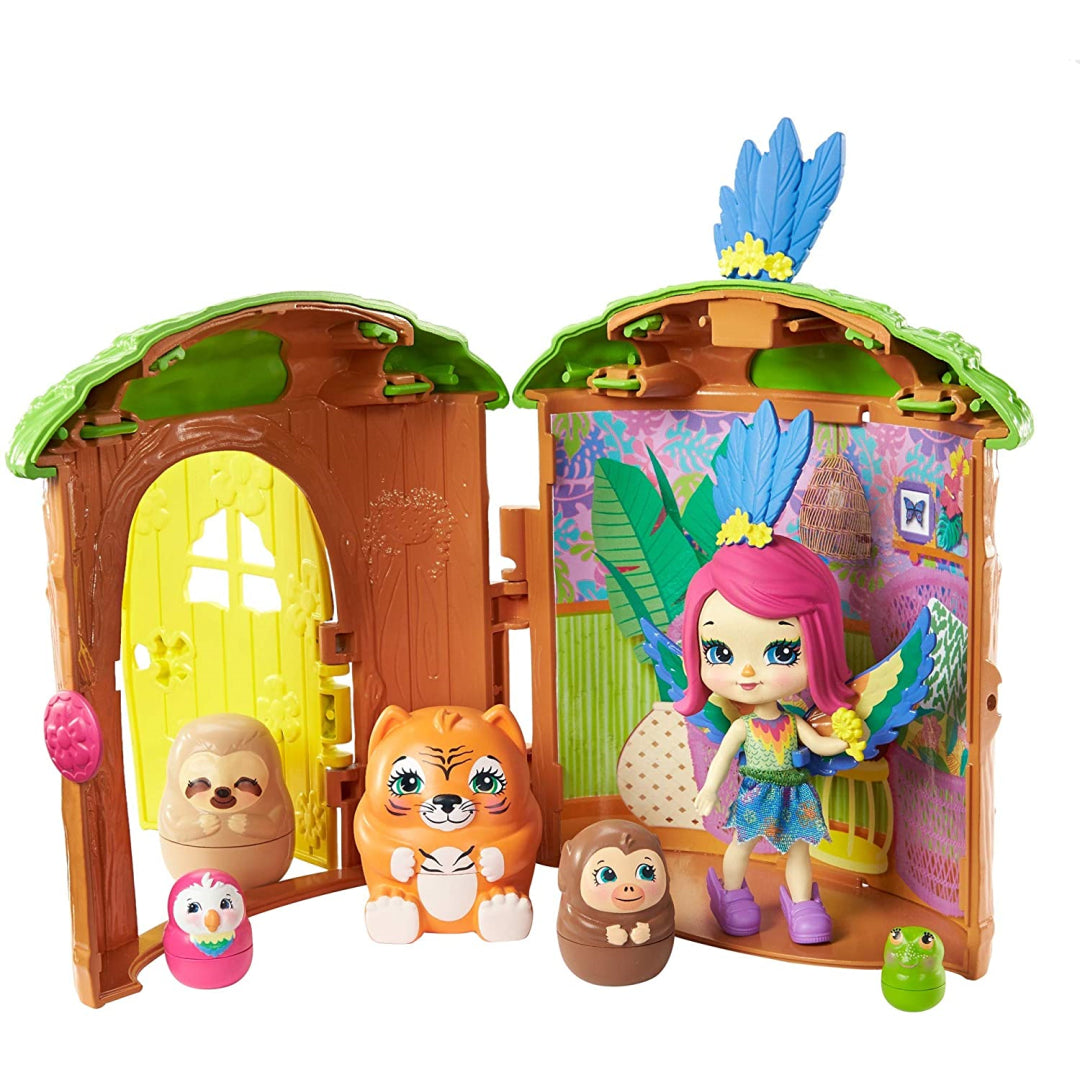 Enchantimals Peeki Parrot Tree Hut Secret Besties - Maqio