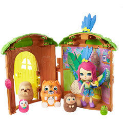 Enchantimals Peeki Parrot Tree Hut Secret Besties - Maqio