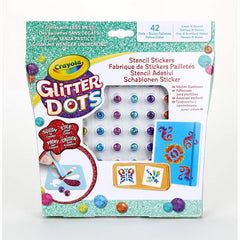 Crayola Glitter Dots Stencil Stickers