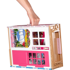 Barbie Large 2-Story Doll House and Doll with Accessories