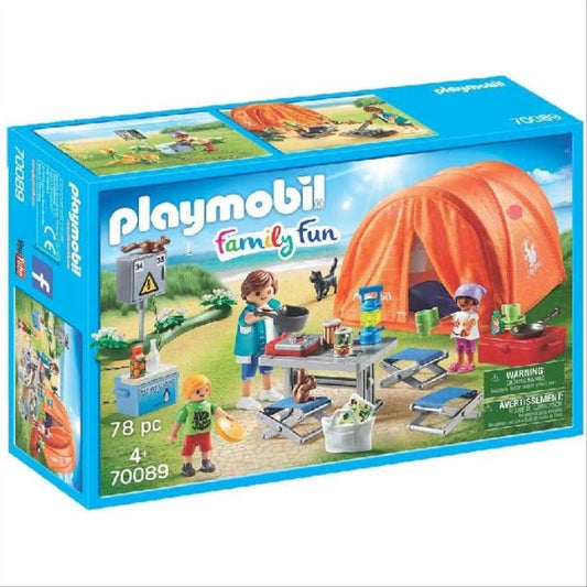 Playmobil Family Fun Family Camping Trip with figures and Accessories 78pc 70089