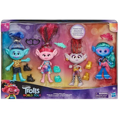 Trolls World Tour Fashion Remix Pack with 4 Figures and Accessories
