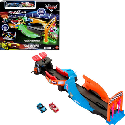 Cars Disney Pixar Glow Racers Launch ‘N Criss-Cross Playset