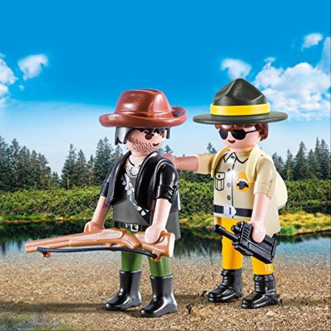 Playmobil 9217 Collectable Ranger and Hunter Duo Pack - Maqio
