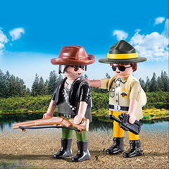 Playmobil 9217 Collectable Ranger and Hunter Duo Pack - Maqio