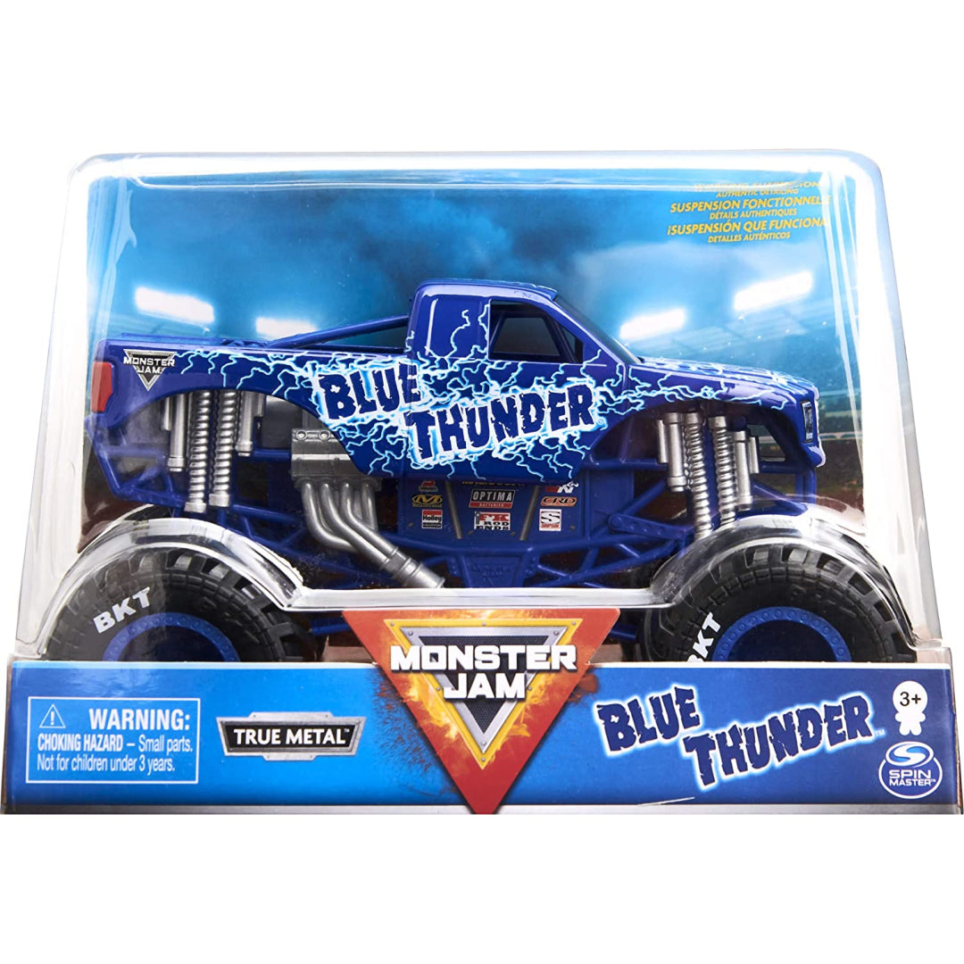 Monster Jam Blue Thunder True Metal Die Cast 1:24 Scale - Maqio