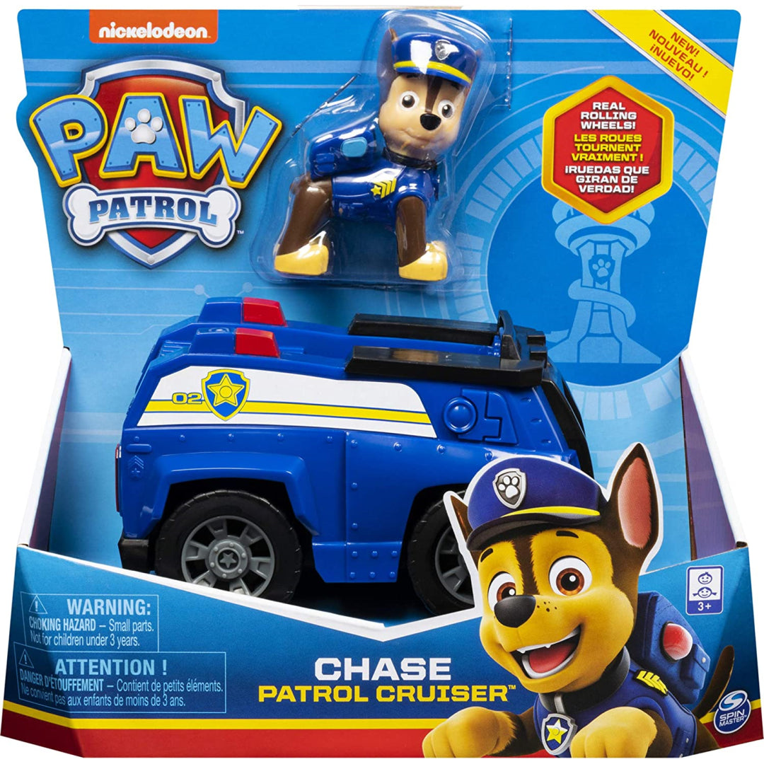 Paw Patrol Chase’s Patrol Cruiser Vehicle with Collectible Figure 20114321 - Maqio