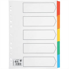 5 Star Premier A4 index Card with multicolour mylar 464343 - Maqio