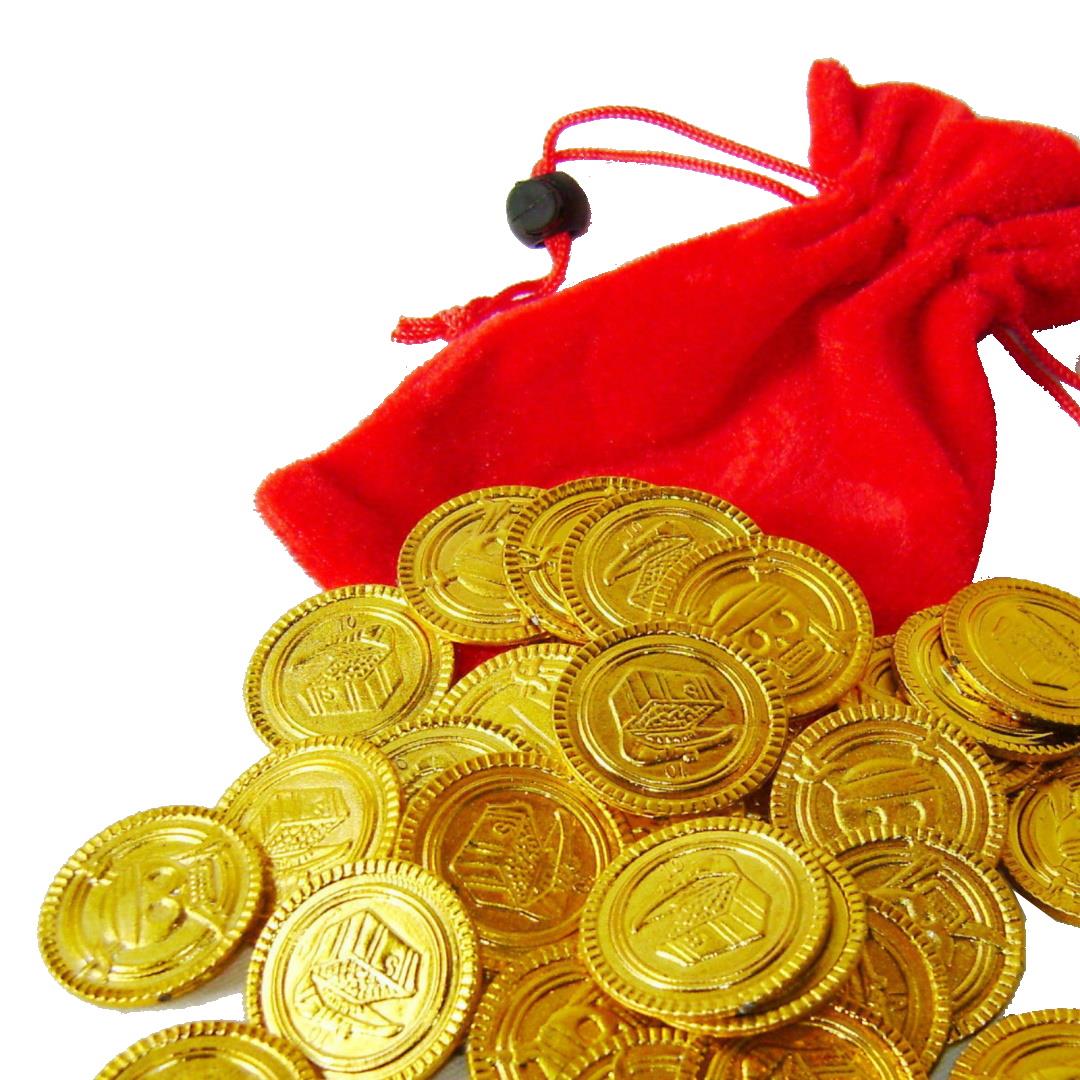 HGL Pirate Coins & Drawstring Pouch Playset - Maqio