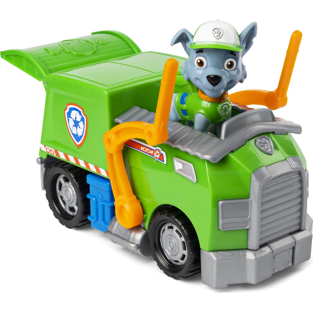 Paw Patrol Rocky’s Recycling Truck Vehicle with Collectible Figure 20114325 - Maqio
