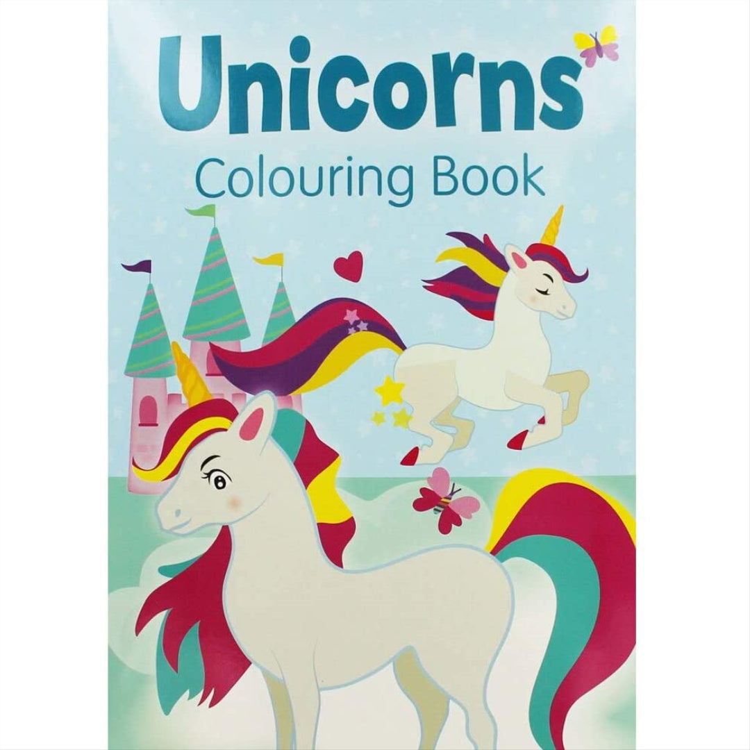 Alligator Books Unicorns Colouring Book (Blue) - Maqio