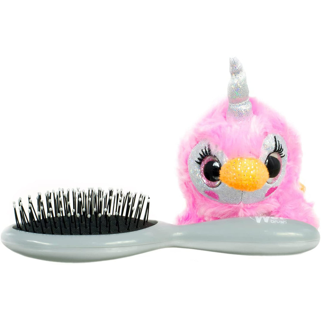 Wet Brush Kids Hair Brush Detangler & Detachable Penguin Unicorn - Maqio