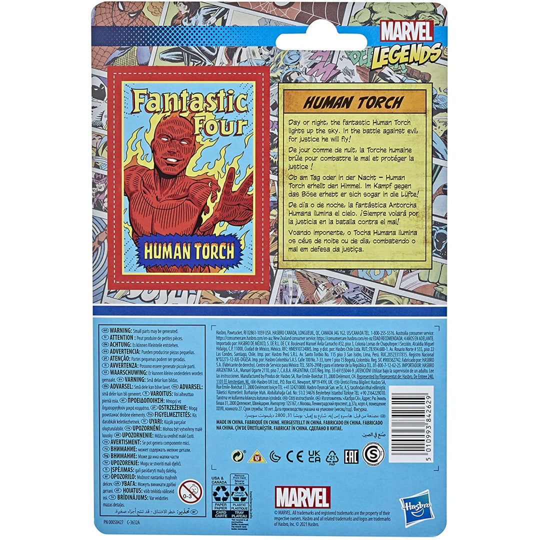Marvel Legends Human Torch Retro Action Figure - Maqio