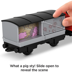 Fisher-Price Thomas & Friends Talking James Motorized Toy Train with Phrases & Sounds - Maqio