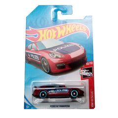 Hot Wheels Die-Cast Vehicle Porsche Panamera Police Red