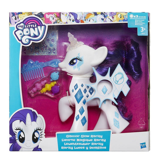 Electronic My Little Pony Glamour Glow Rarity Lights Up Cutie Mark Magic Figure - Maqio