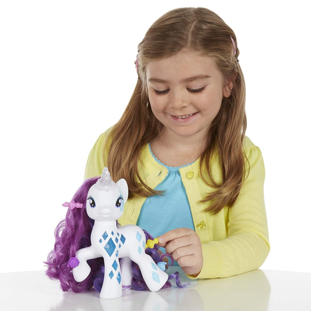 Electronic My Little Pony Glamour Glow Rarity Lights Up Cutie Mark Magic Figure - Maqio