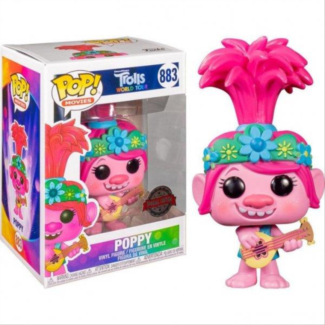 Funko POP 883 Movies Trolls World Tour Poppy w/Guitar - Maqio