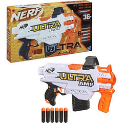 Nerf Hasbro Ultra AMP Motorised Blaster With 6-Dart Clip & Darts