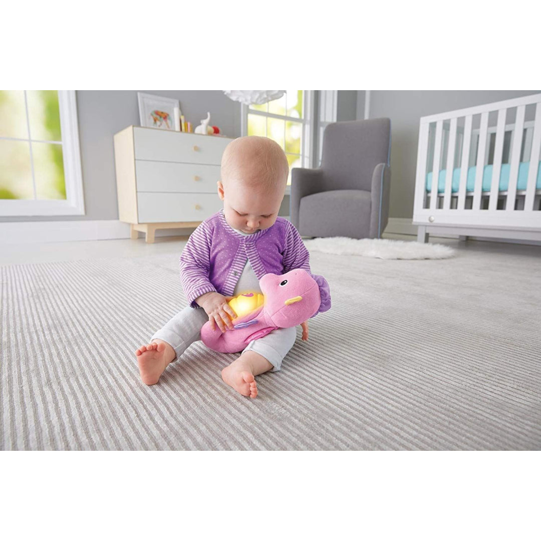 Fisher-Price Soothe and Glow Seahorse in Pink - Maqio