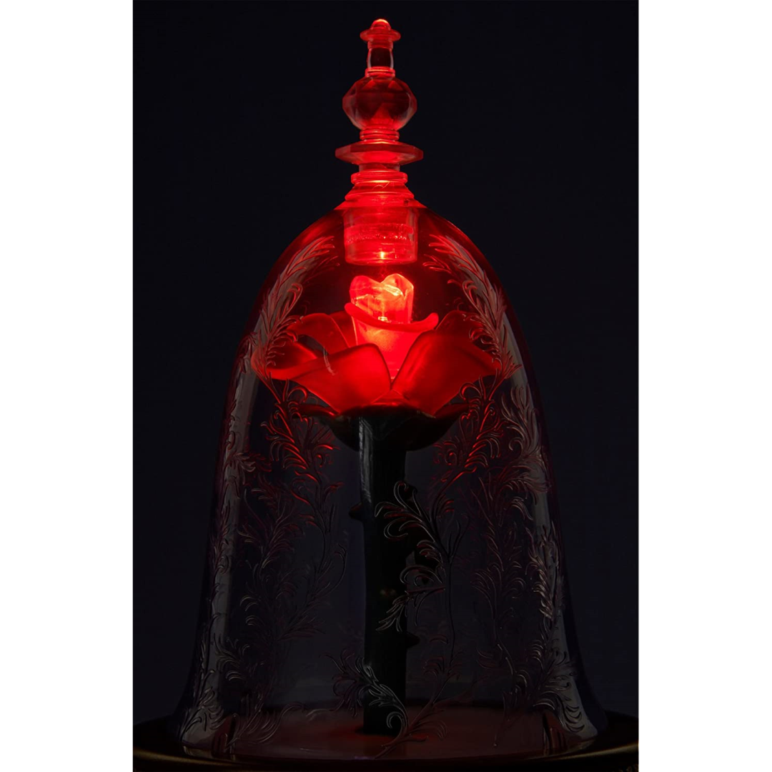 Beauty & the Beast Light Up Enchanted Rose Jewellery Box - Maqio