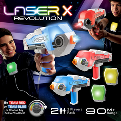 Laser Tag X Revolution Double Blasters with Voice Coach