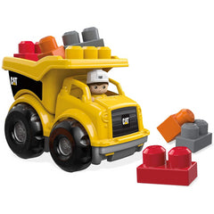 Mega Bloks Cat Lil' Dump Truck First Builders Rolling Car and Figure