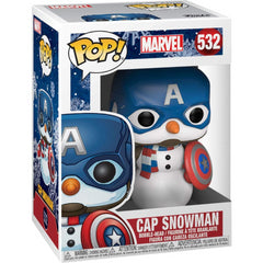 Funko POP 532 Marvel Holiday Captain America Cap Snowman - Maqio